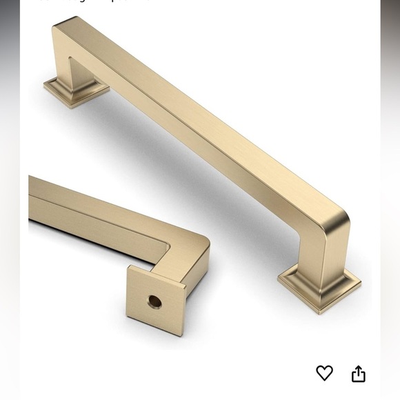 Asidrama 10 Pack 5 Inch(128mm) Brushed Brass Kitchen Cabinet Handles, - Picture 3 of 12